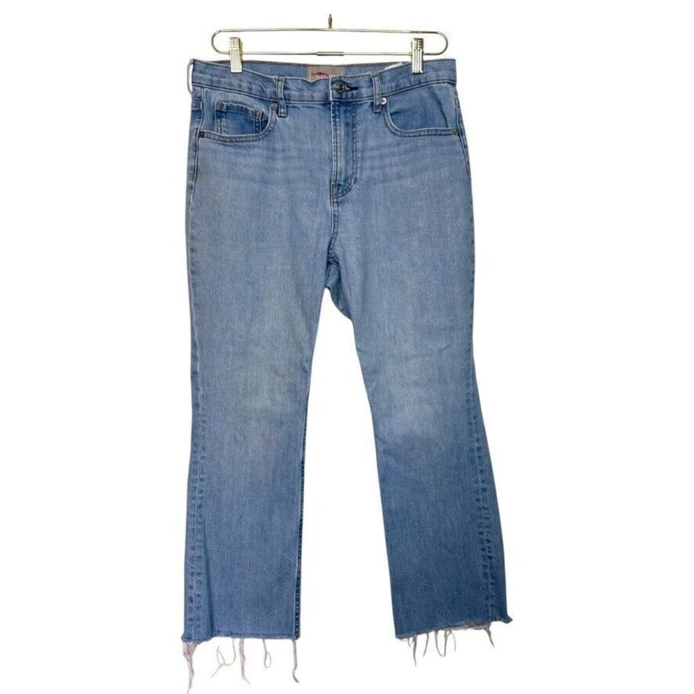 Everlane Straight Ankle Crop Jean Women 30‎ Lt Blue Wash Denim High Rise Casual